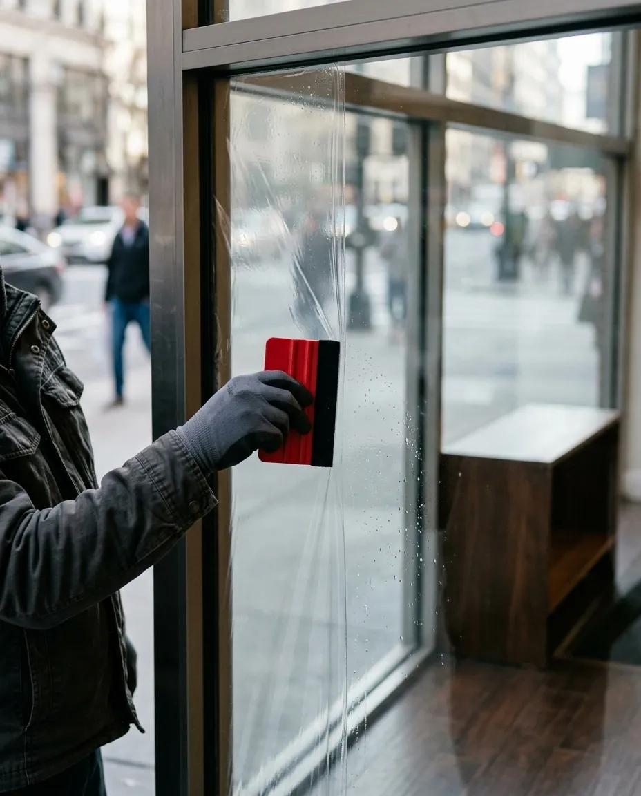 Remplacement de vitrine cassée à Montpellier